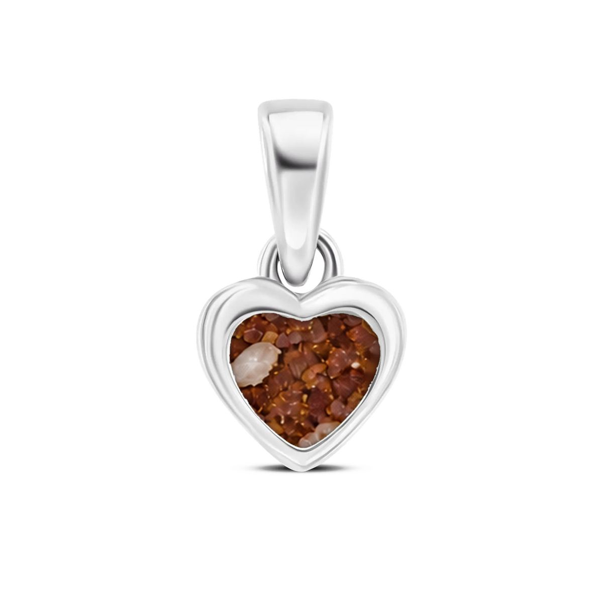 Cara as-hanger in massief wit goud met koperbruin askleur
