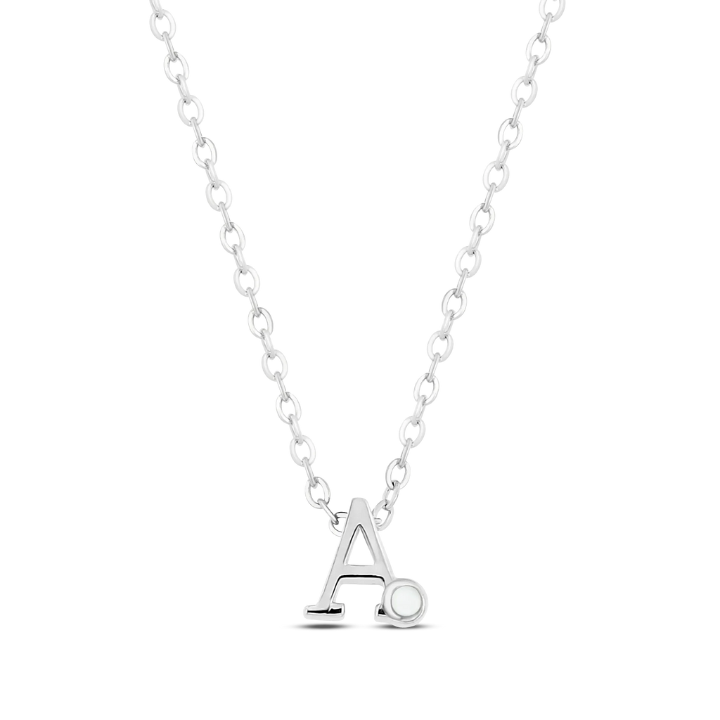 Anna | As Initial Ketting Zilver