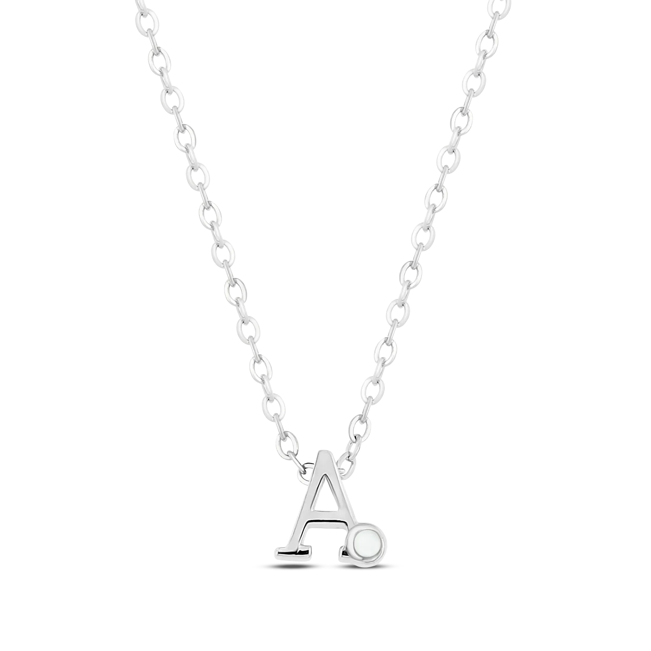 Anna | As Initial Ketting Zilver