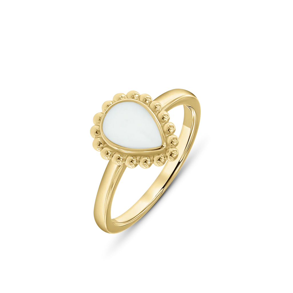 Hailey | Moedermelk Ring massief