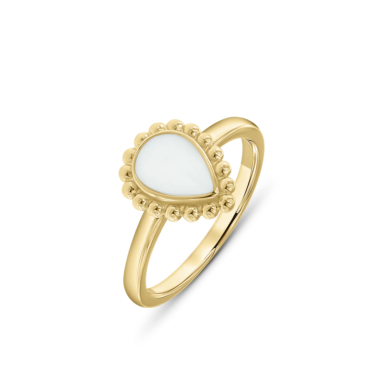 Hailey | Moedermelk Ring massief