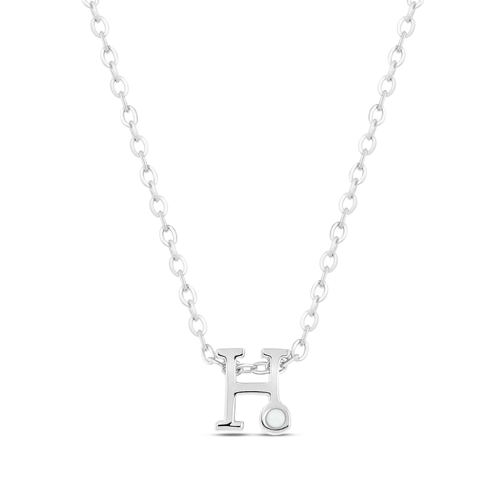 Anna | As Initial Ketting Zilver