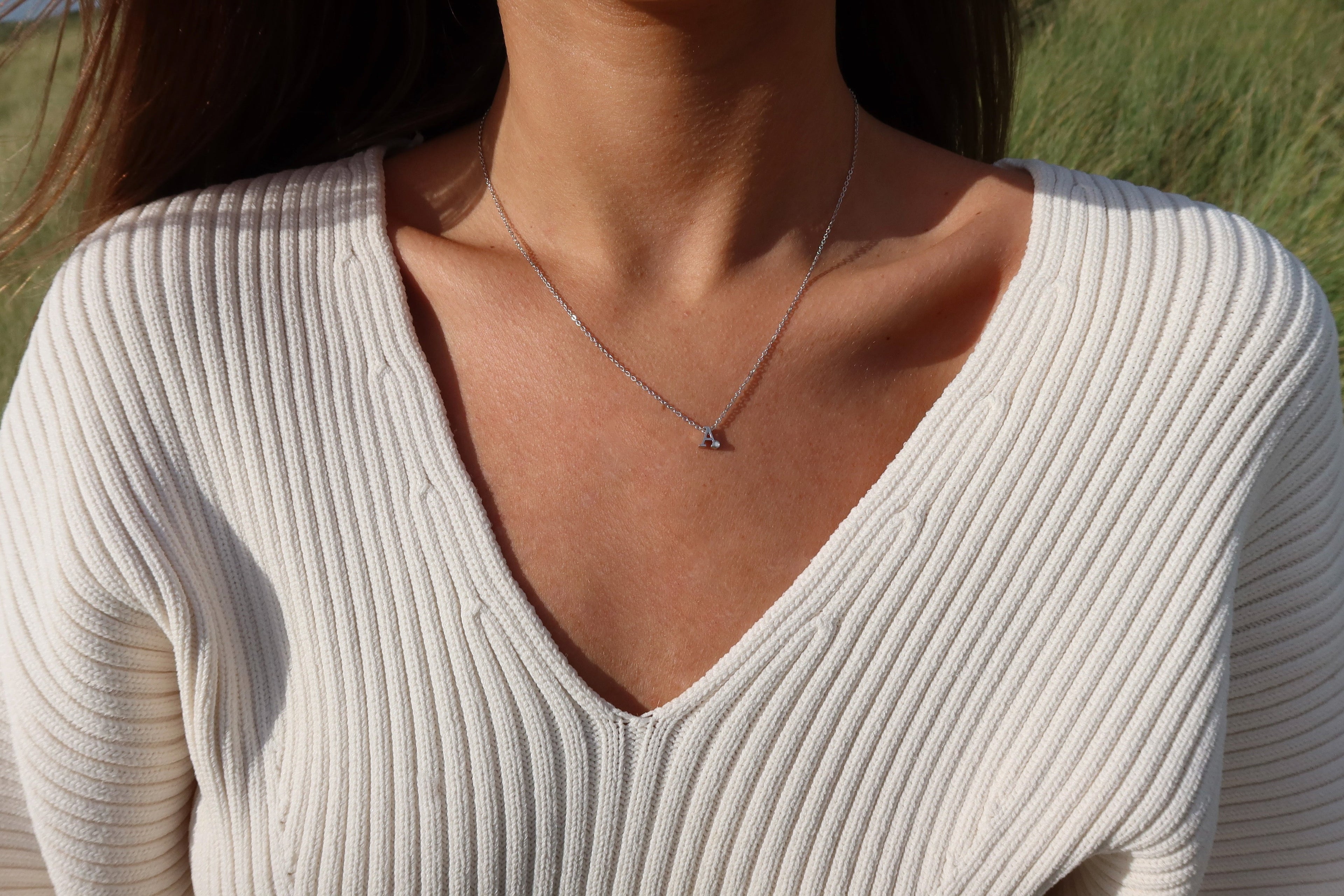 Anna | As Initial Ketting Zilver