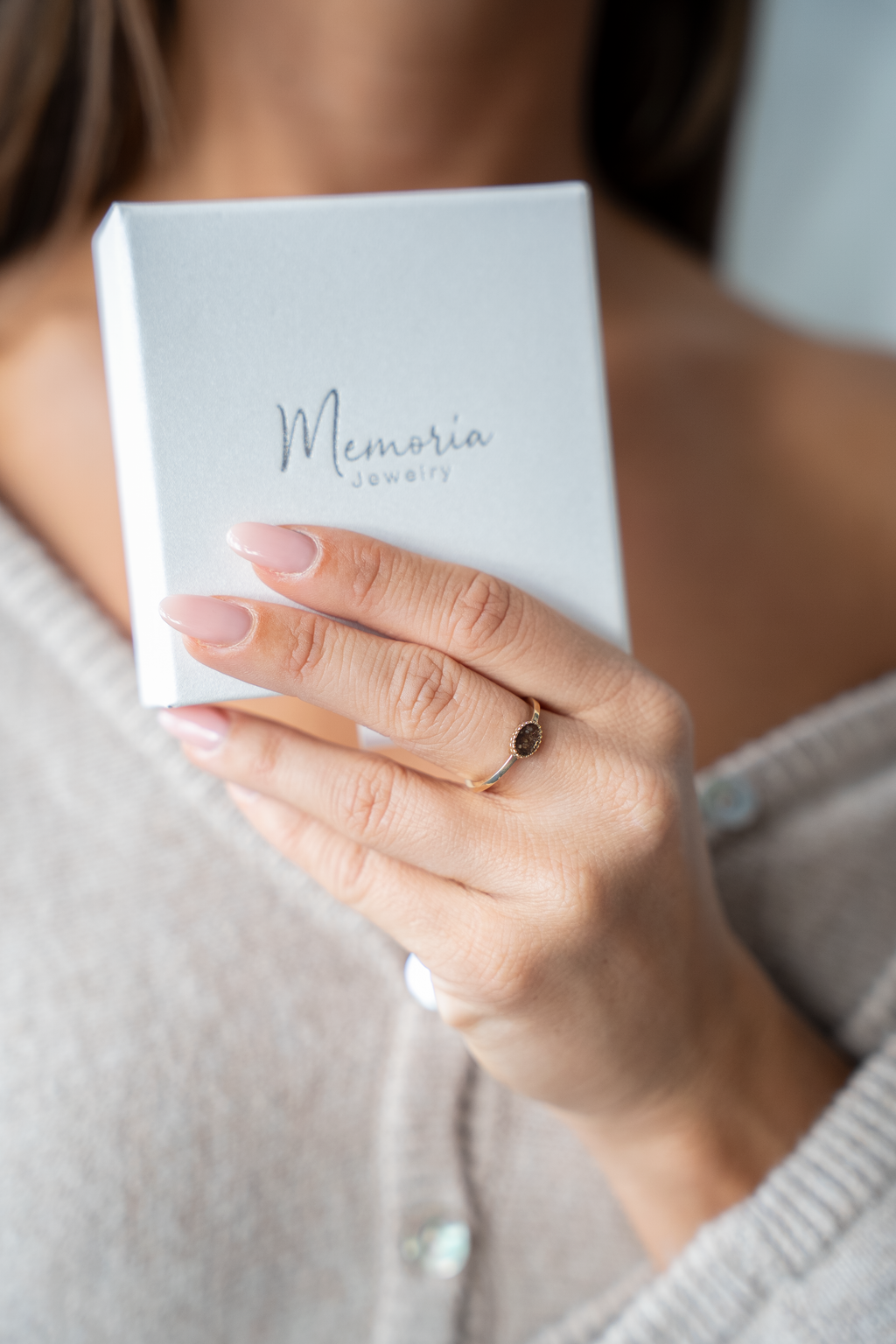 Luna | Ash Ring Silver