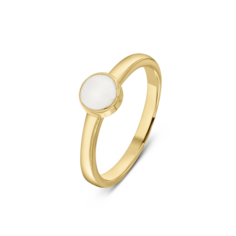 Lis | Moedermelk Ring massief