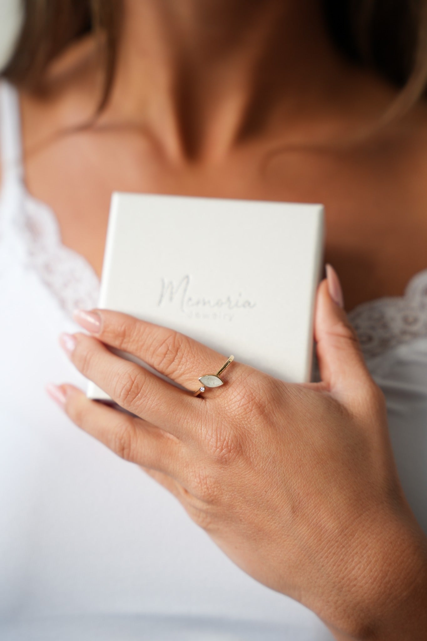 Lina | Ash Ring Silver