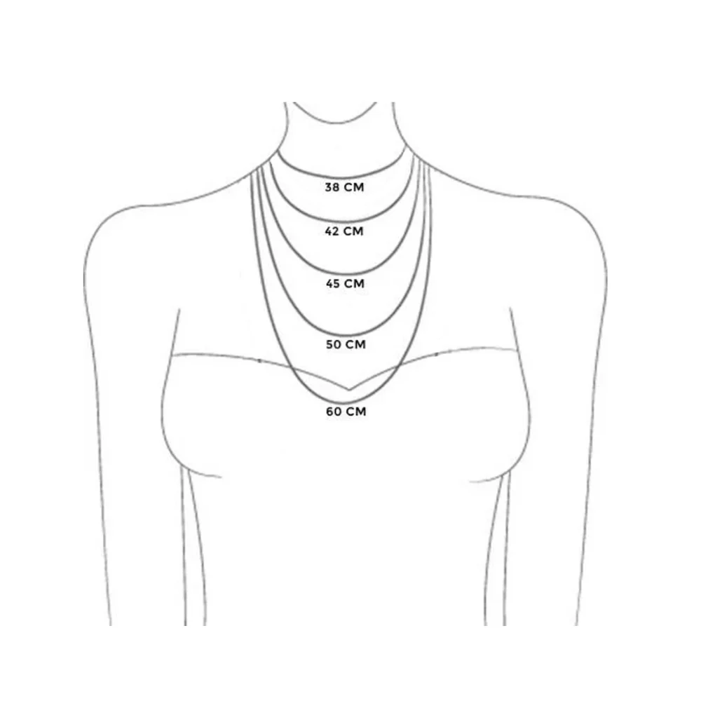 Rhodium-plated Silver Necklace