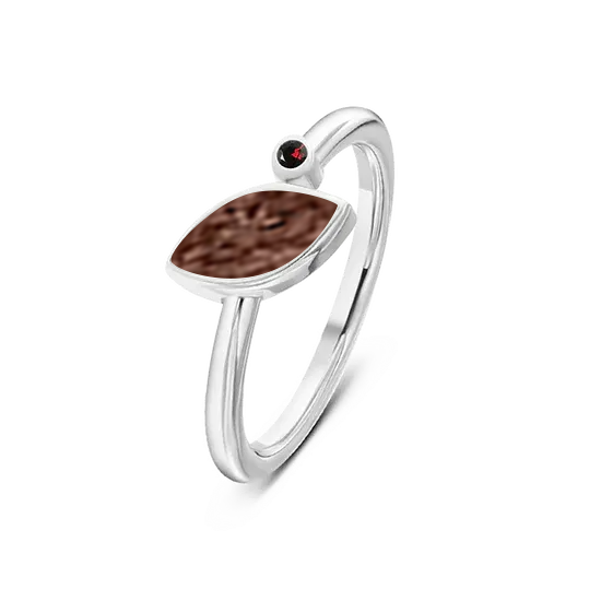 Lina | Ash Ring Silver