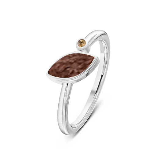 Lina | Ash Ring Silver