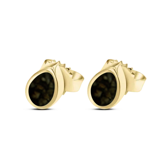 Drop | Solid Ash Stud Earrings