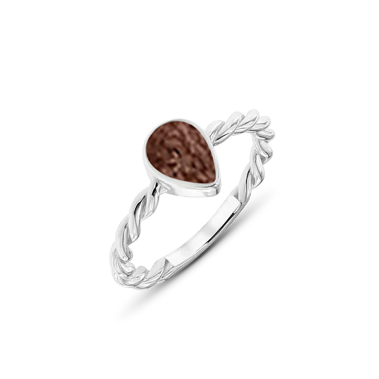 Turning Droplet | As Ring Zilver