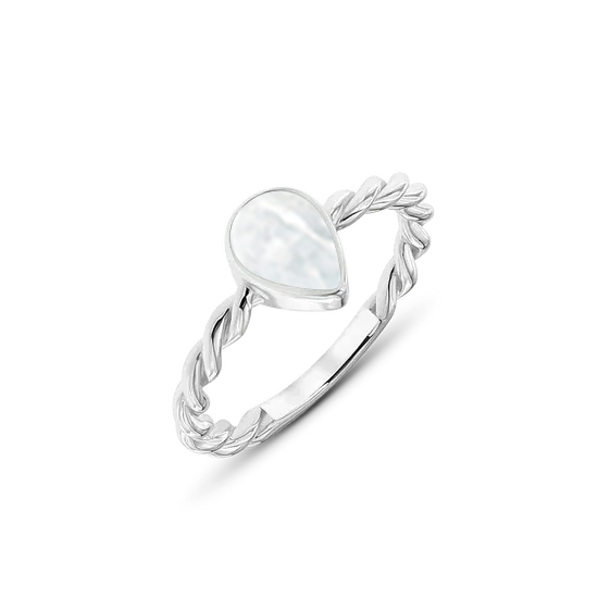 Turning Droplet | As Ring Zilver