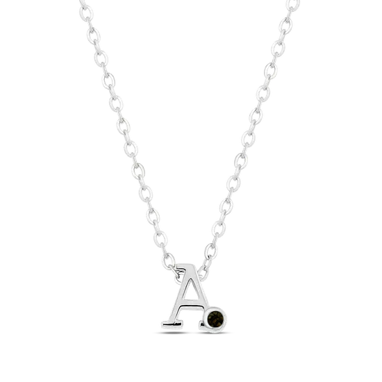 Anna | As Initial Ketting Zilver