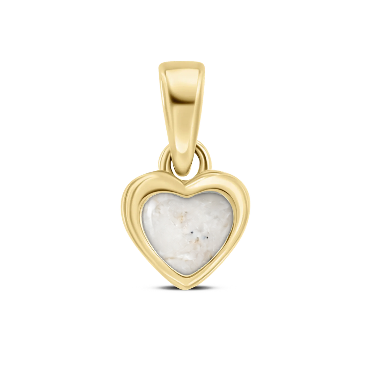Cara as-hanger in massief geel goud met parelmoer askleur