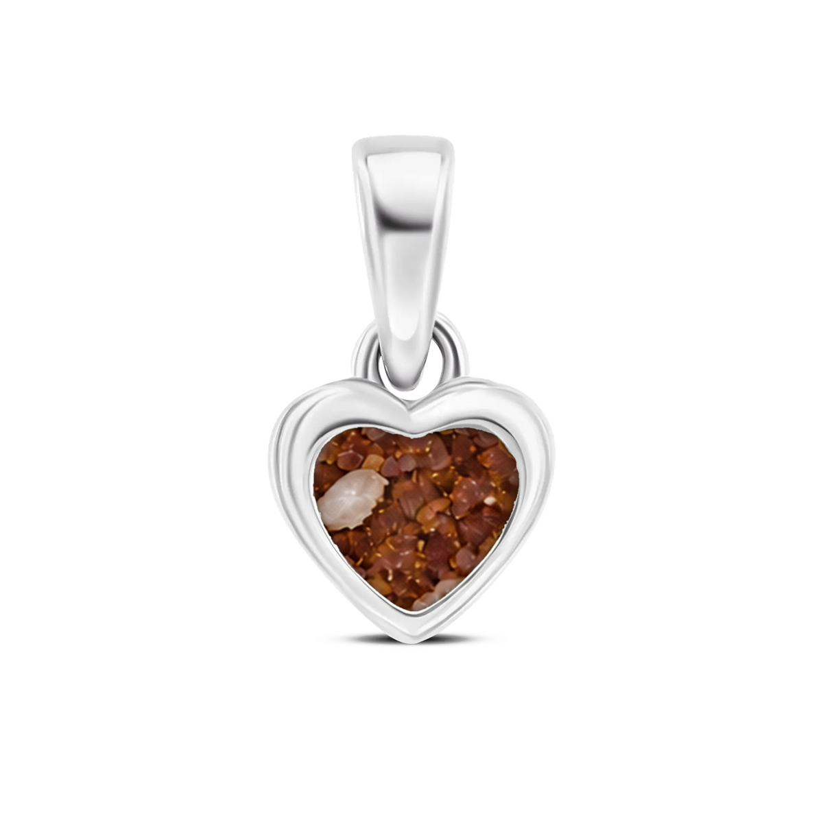 Cara as-hanger in 925 zilver met koperbruin askleur