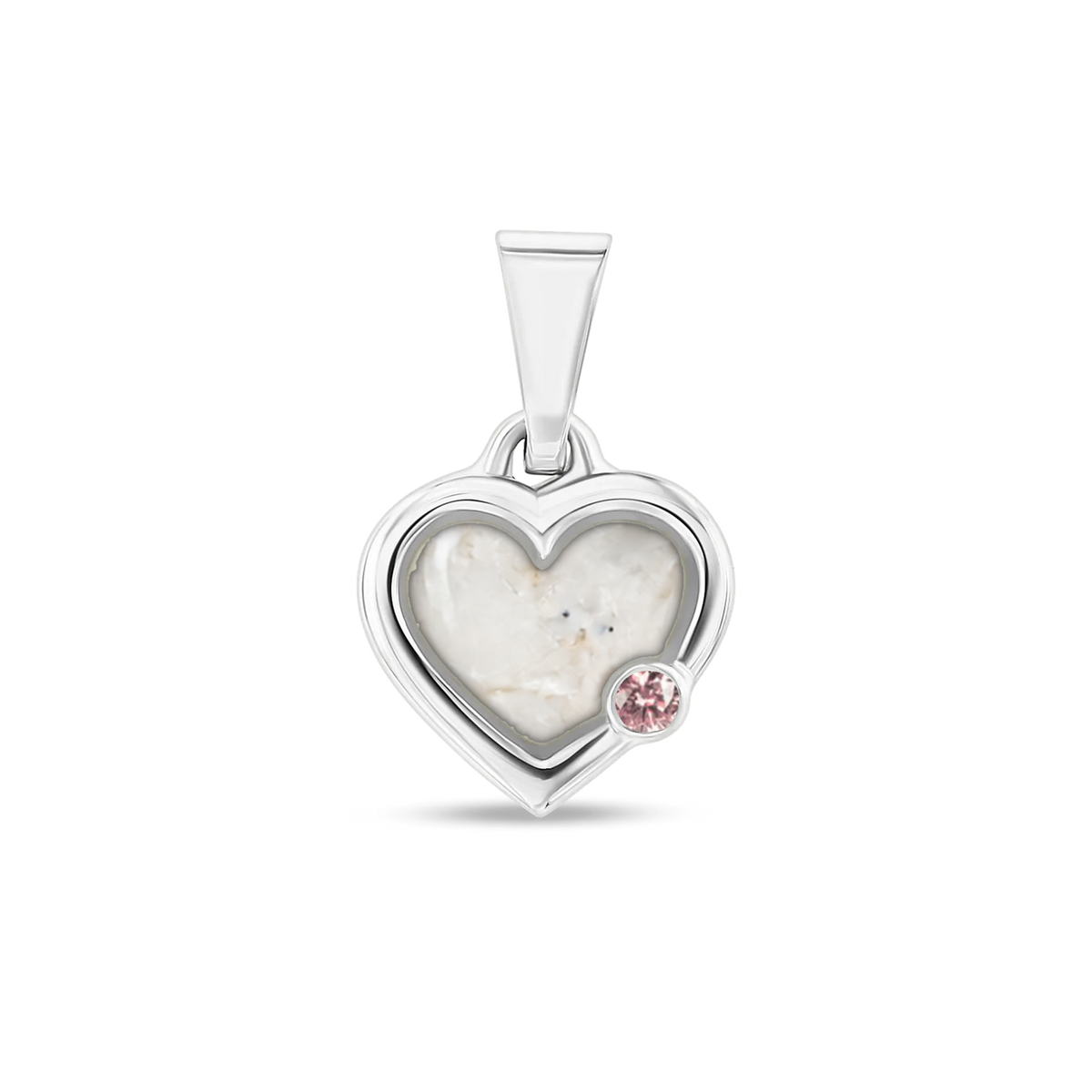 Esmée as-hanger in 925 zilver met parelmoer askleur en morganiet