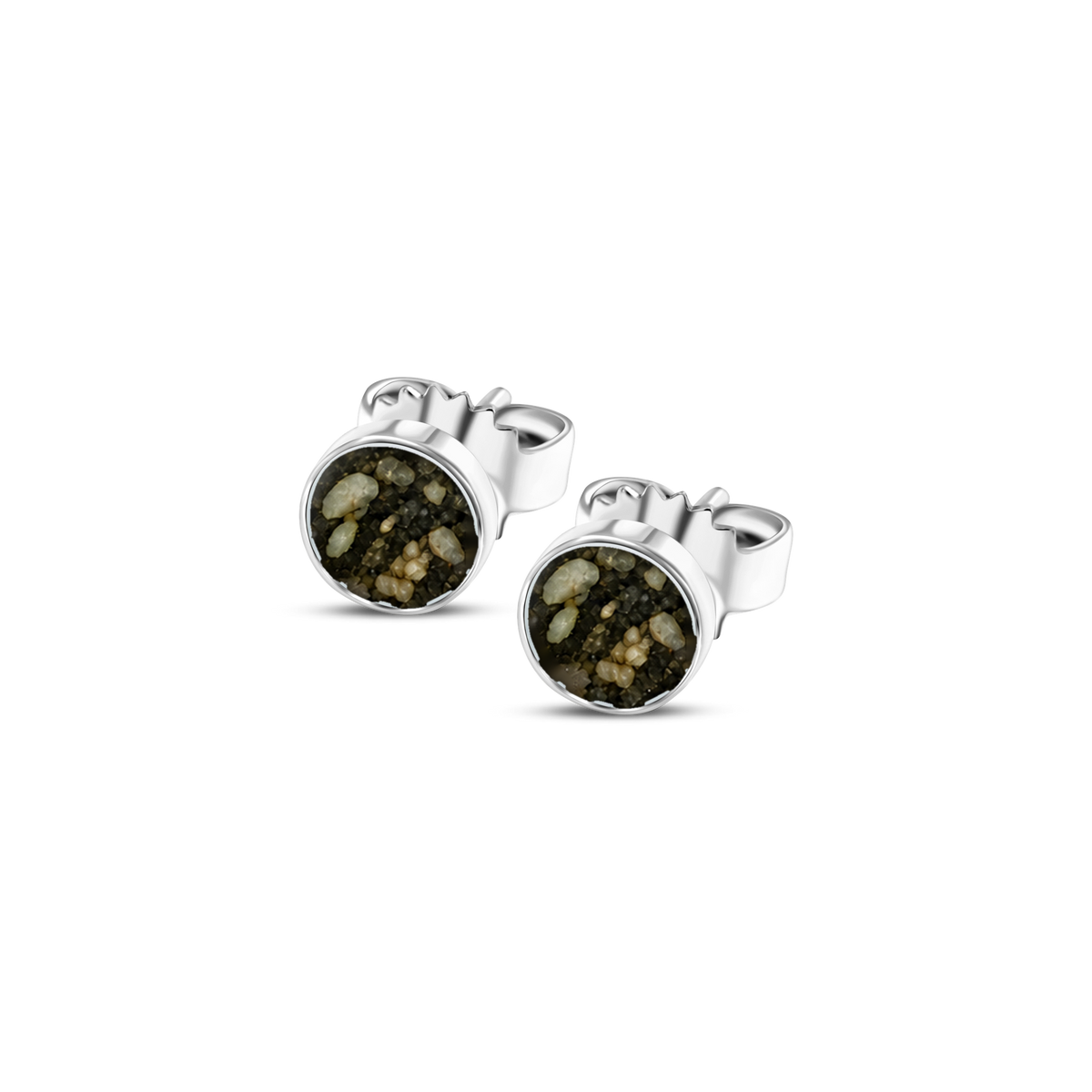Lis as-oorstekers in 925 zilver met antraciet askleur