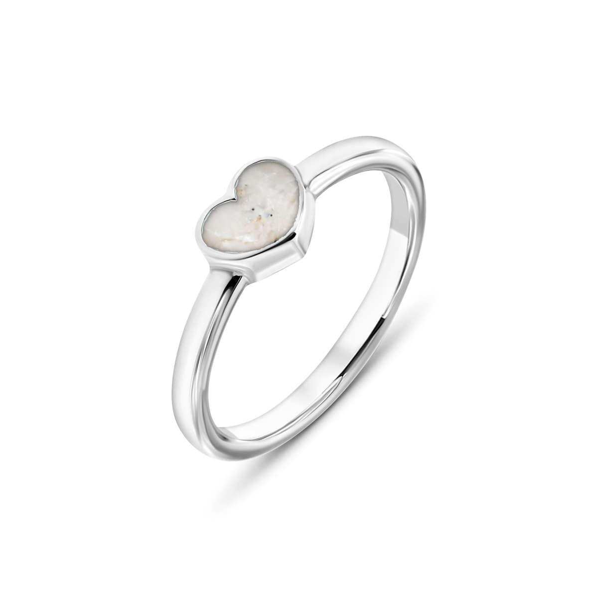 Lisa as-ring in 925 zilver met parelmoer askleur