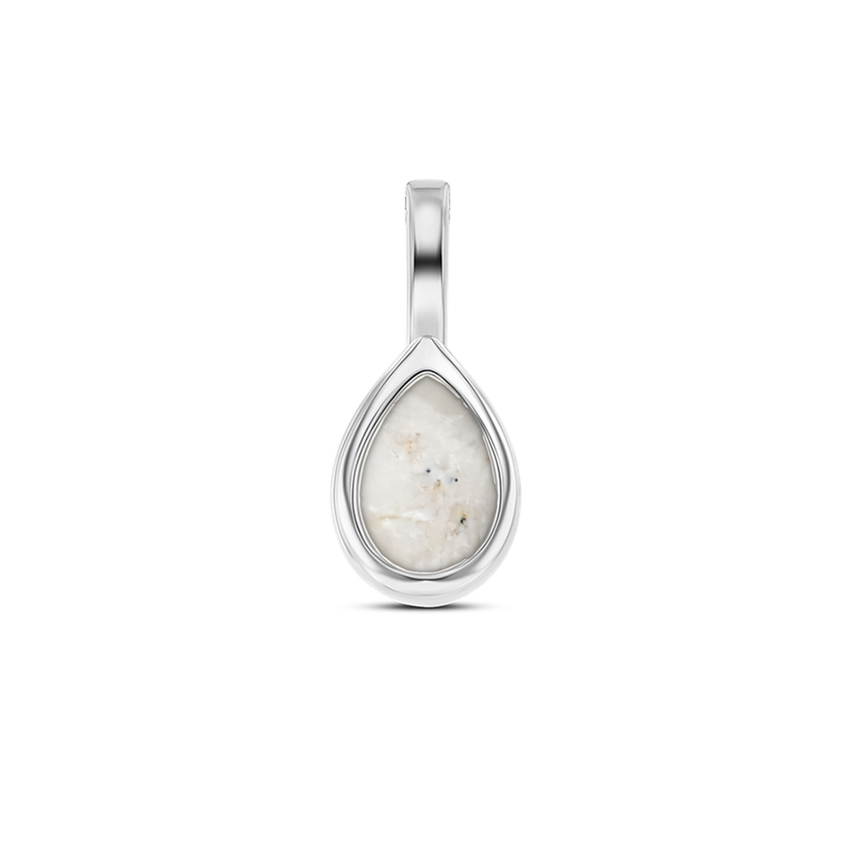 Pure Drop as-hanger in 925 zilver met parelmoer askleur