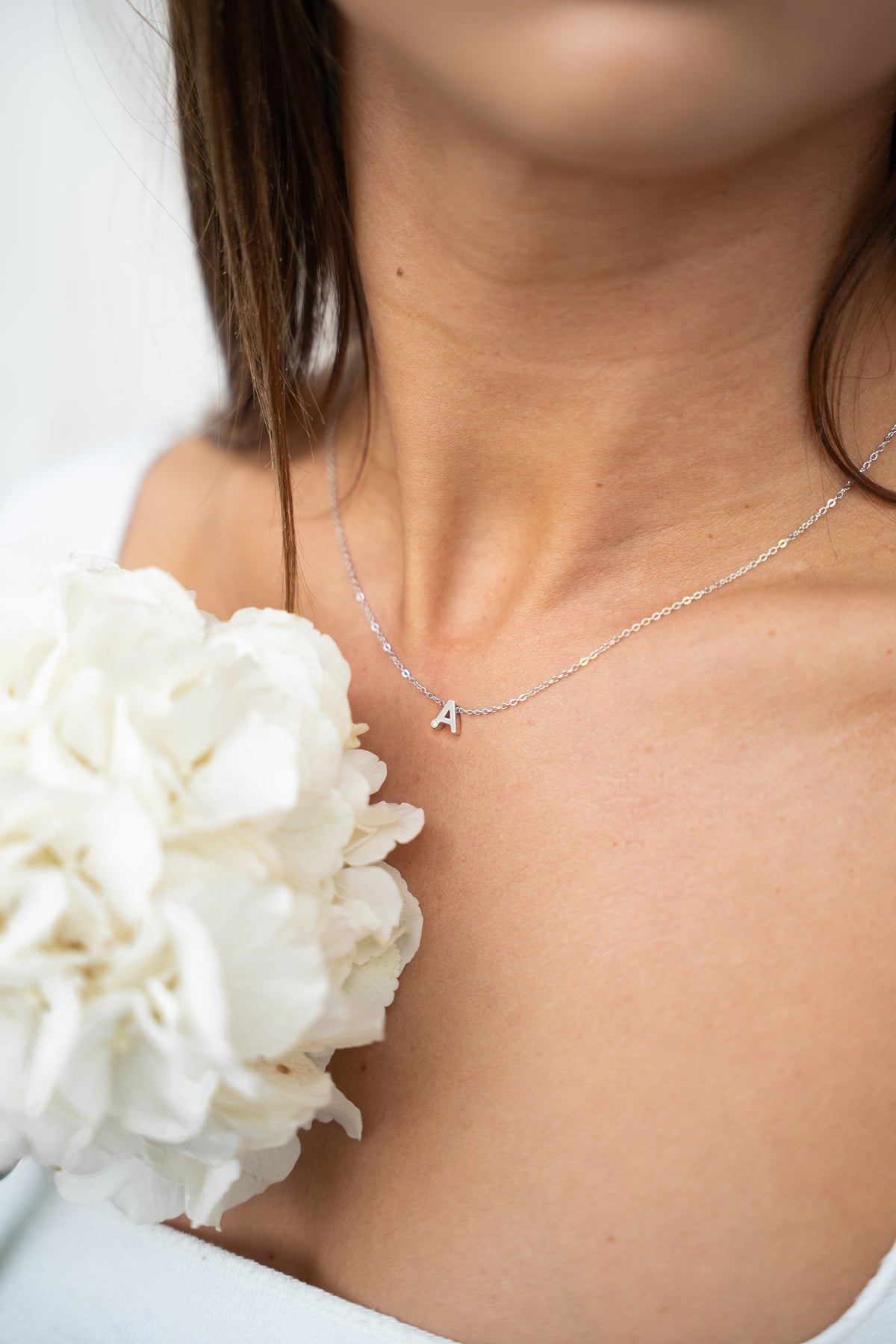 Alix initialketting met as
